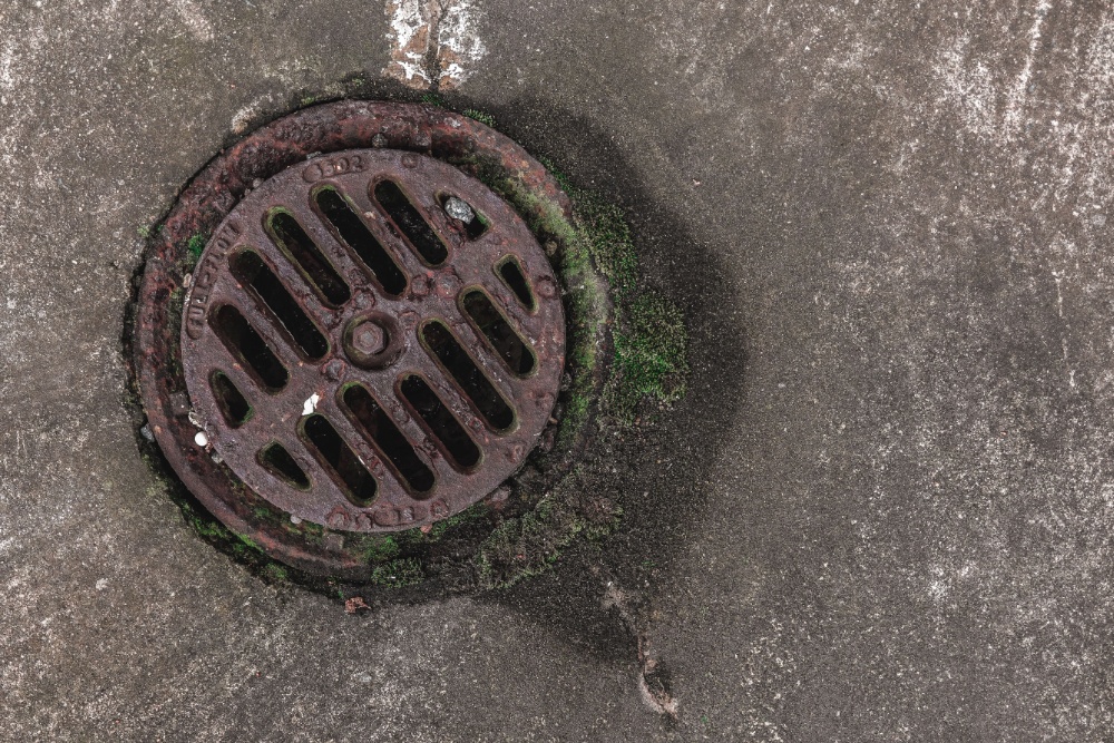 Floor Drain in a Basement