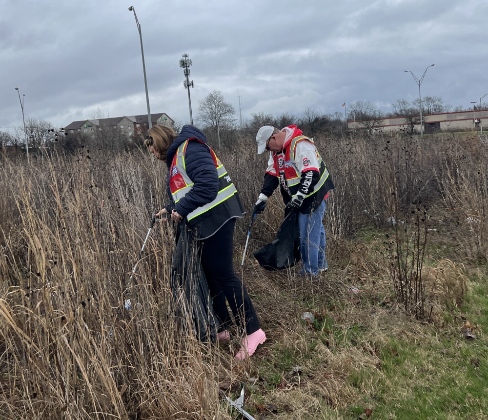 Our Crew cleaning up Columbus