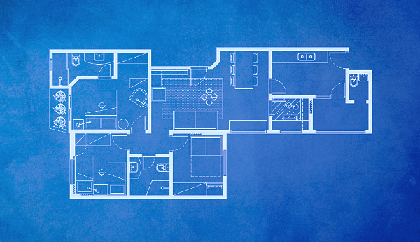 Blue print of house