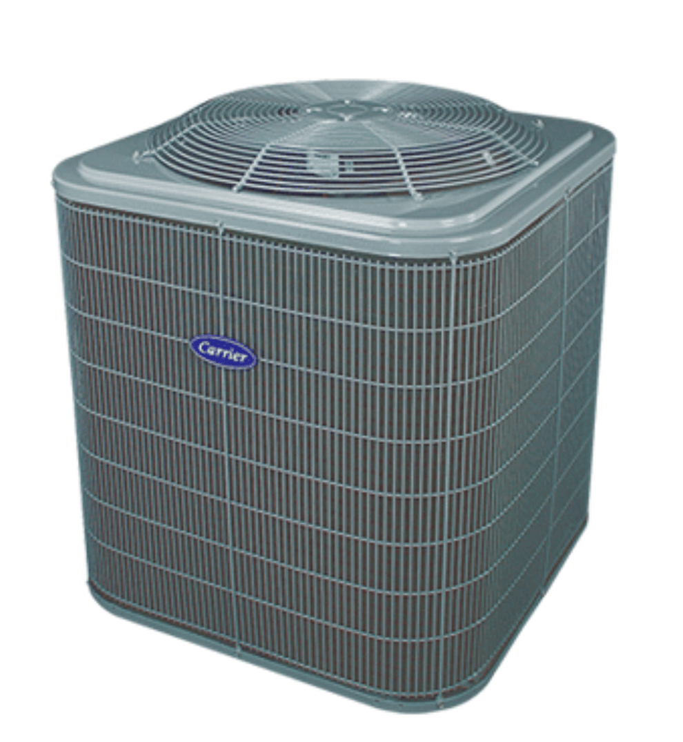 A modern carrier air conditioning unit, designed for optimal temperature control and comfort.