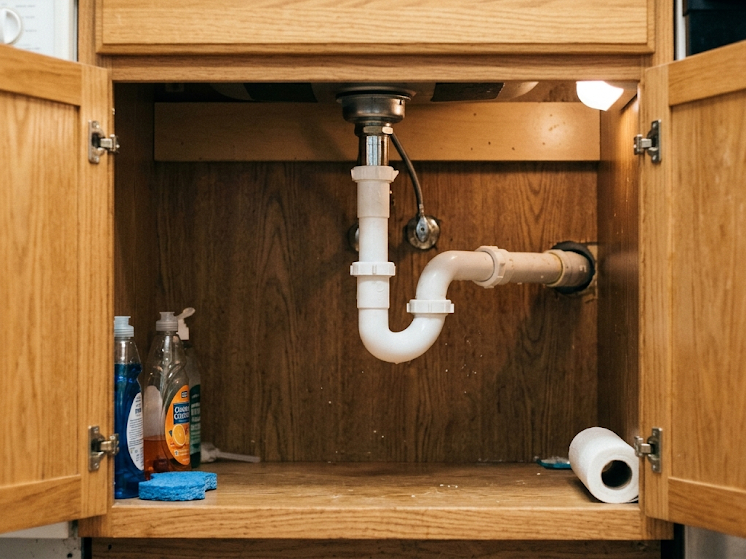 p trap under a sink